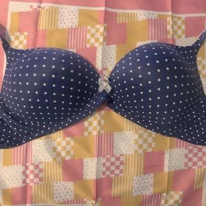 Victoria’s Secret | No Wire Bra in Blue Polkadots